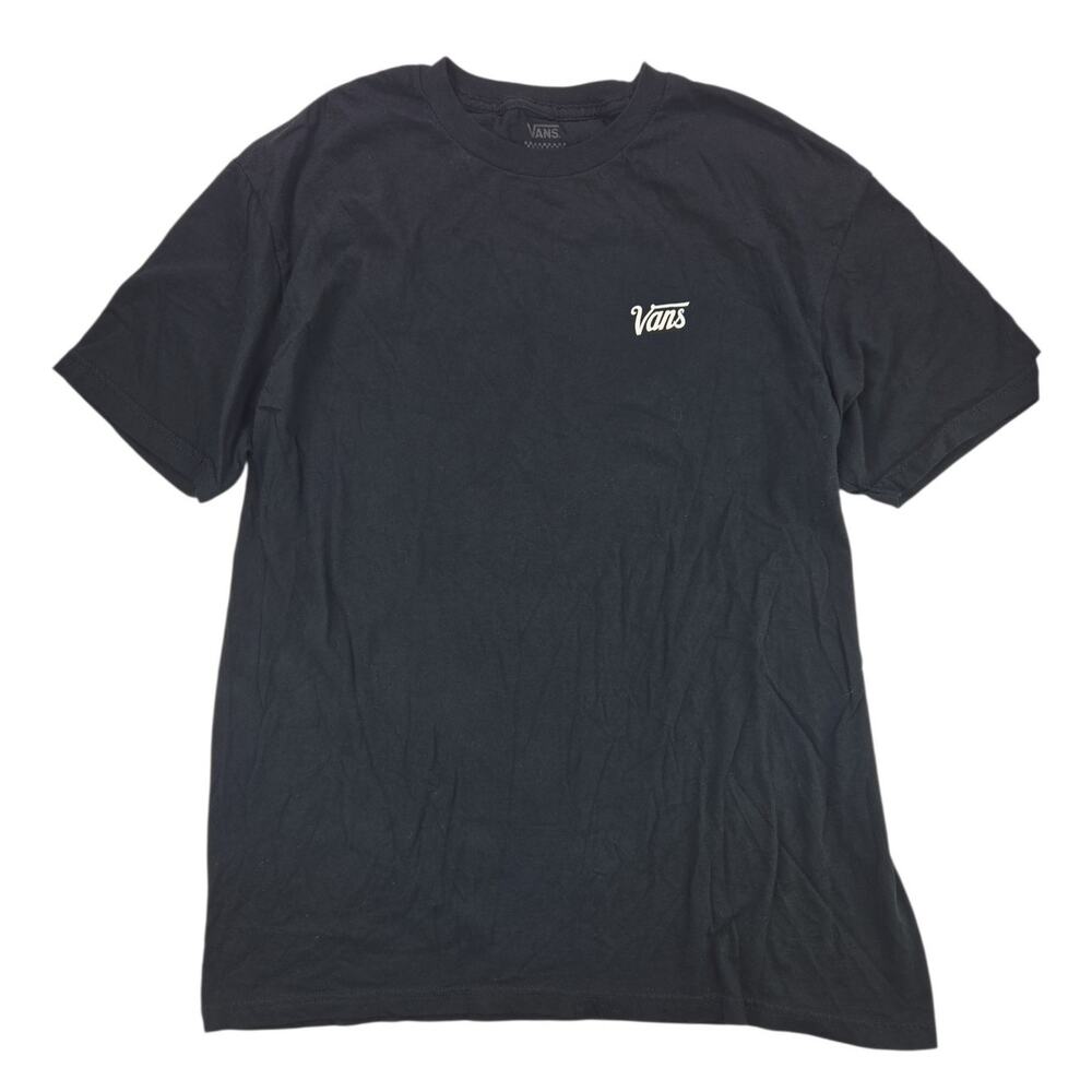Vans | Short Sleeve Black T-shirt w/White Vans Logo | Size Large